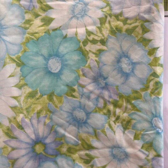 Vintage Twin Sheet set in a beautiful blue and green Floral, Cannon‎ Monticello - Picture 4 of 6